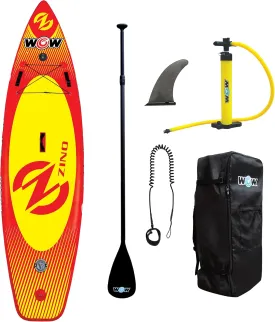 WOW Sports - Zino Paddleboard - Inflatable Paddleboard with Pump & Carrying Case - Perfect Lake Accessory